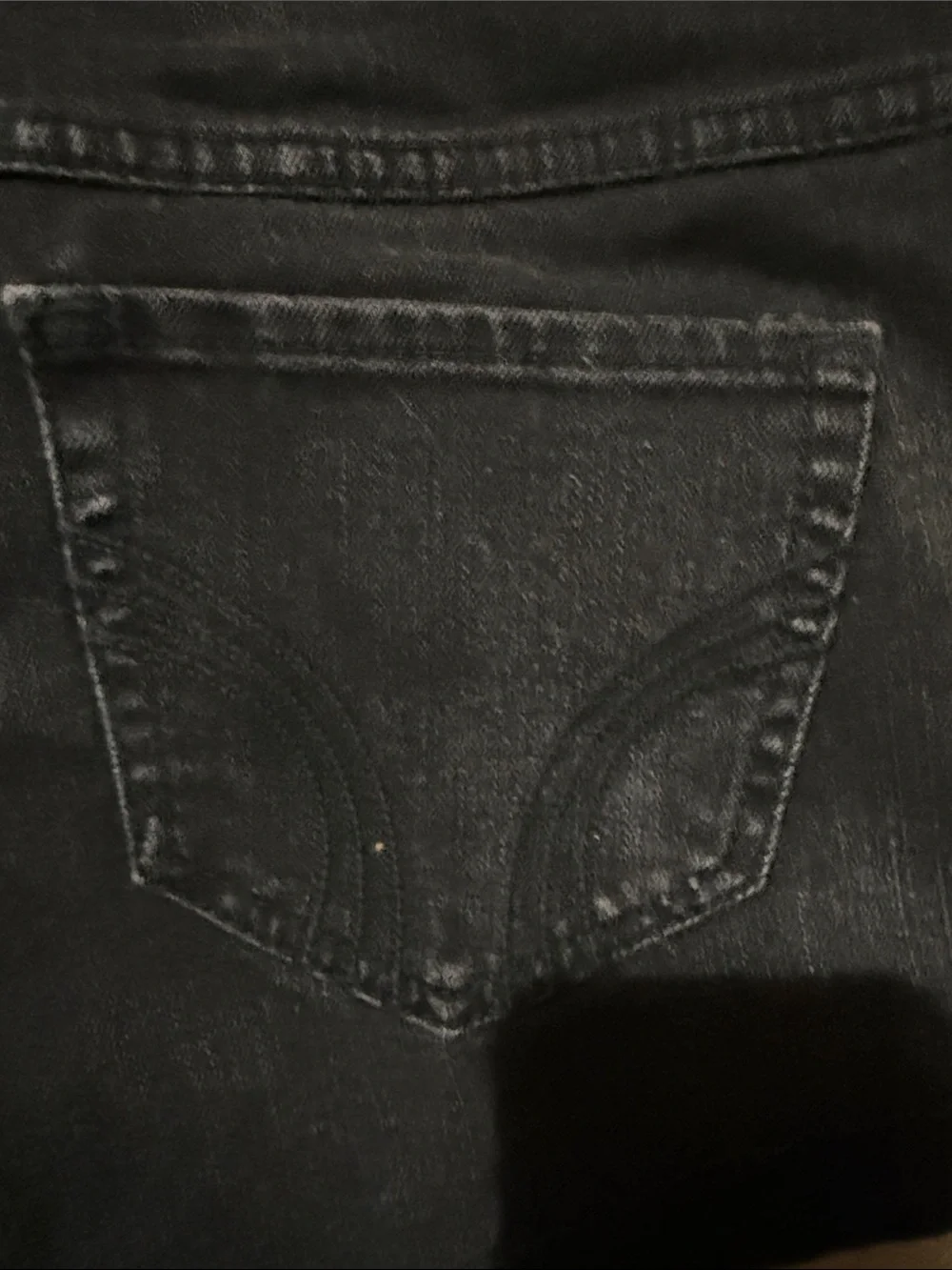 Hollister Black Denim Cutoff Shorts
